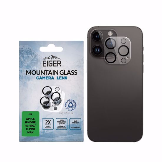 Picture of Eiger Eiger Mountain Glass LENS Protector GRS for iPhone 15 Pro / 15 Pro Max