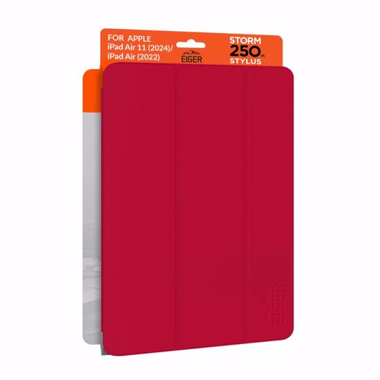 Picture of Eiger Eiger Storm 250m Stylus for Apple iPad Air 11 (2025)/(2024)/ Air (2022) in Red in Retail Sleeve