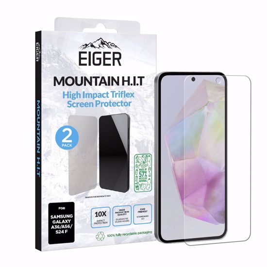 Picture of Eiger Eiger Mountain IMPACT Screen Protector GRS 2 Pack for Samsung A36 / A56 / S24 FE